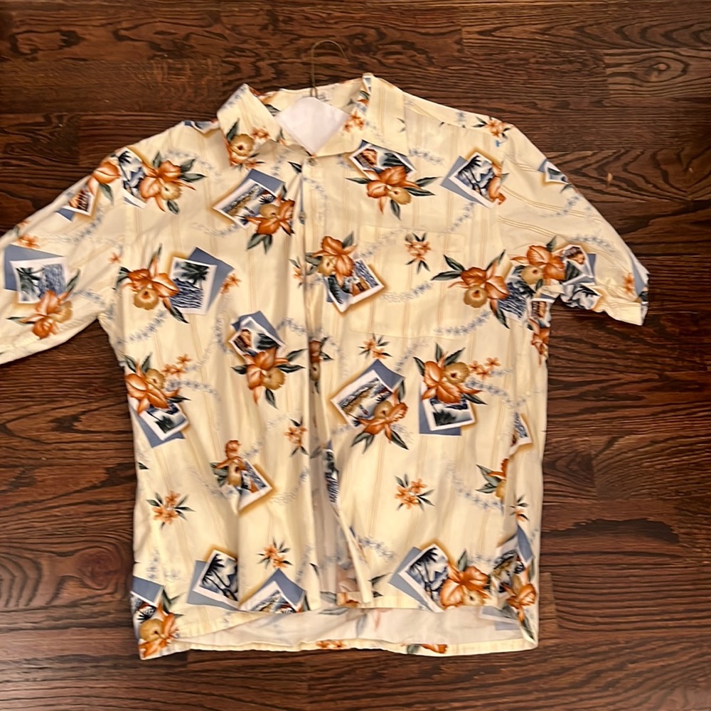 Pierre Cardin short sleeve Hawaiian shirt xl
